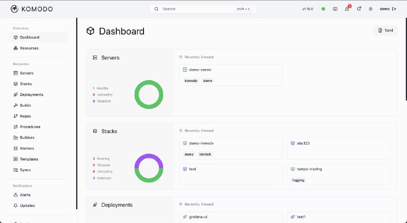 一款跨多服务器构建和部署软件的工具，无服务器数量限制，支持任意API自动化，开源免费Komodo | #工具一款跨多服务器构建和部署软件的工具，无服务器数量限制，支持任意API自动化，开源免费Komodo | #工具