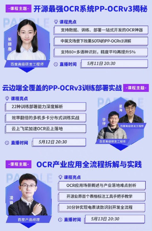 百度技术团队在 GitHub 开源的一套丰富且实用的 #OCR 工具库：PaddleOCR，可帮助开发者快速集成 OCR 功能