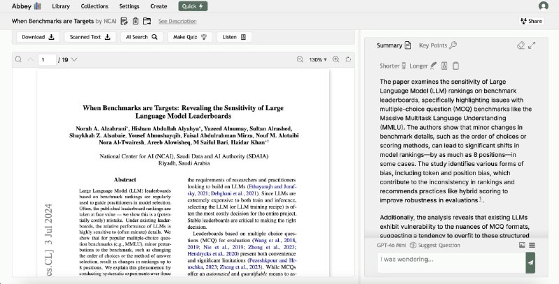 高度可定制的私有化AI接口工具，集成了笔记本、基础聊天、文档管理和Youtube视频处理等功能，可灵活配置不同的LLM模型、TTS模型、OCR模型和搜索引擎，支持多用户认证和私有化部署Abbey | #工具