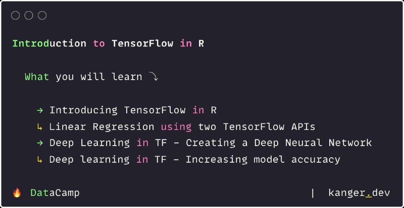 TensorFlow 是一个最先进的开源框架，可简化高级分析应用程序的开发和执行