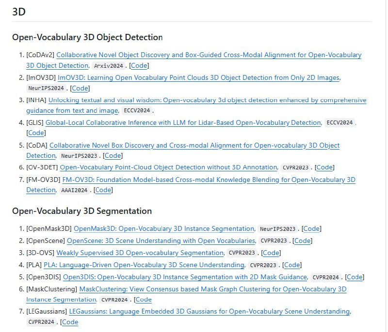 Awesome-Open-Vocabulary-Perception：一个超酷的开源项目，汇集了最新的开放词汇感知技术（涵盖2D和3D）的论文和代码