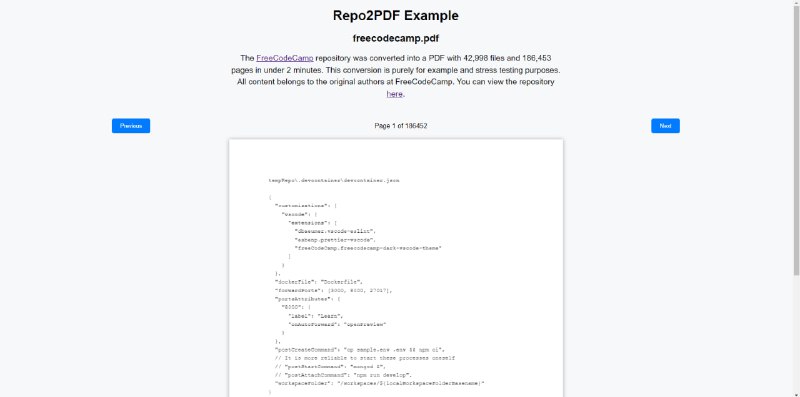 repo2pdf：将 GitHub 仓库转换为 PDF 文件的工具 | #工具