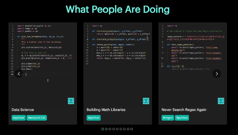 免费、超快的 Copilot 替代品（在浏览器中试用）类似 GitHub Copilot 的辅助编程工具，帮开发者在不熟悉的语言或代码库进行修改，帮开发者寻找和使用API，支持单元测试的自动生成Codeium | #替代品