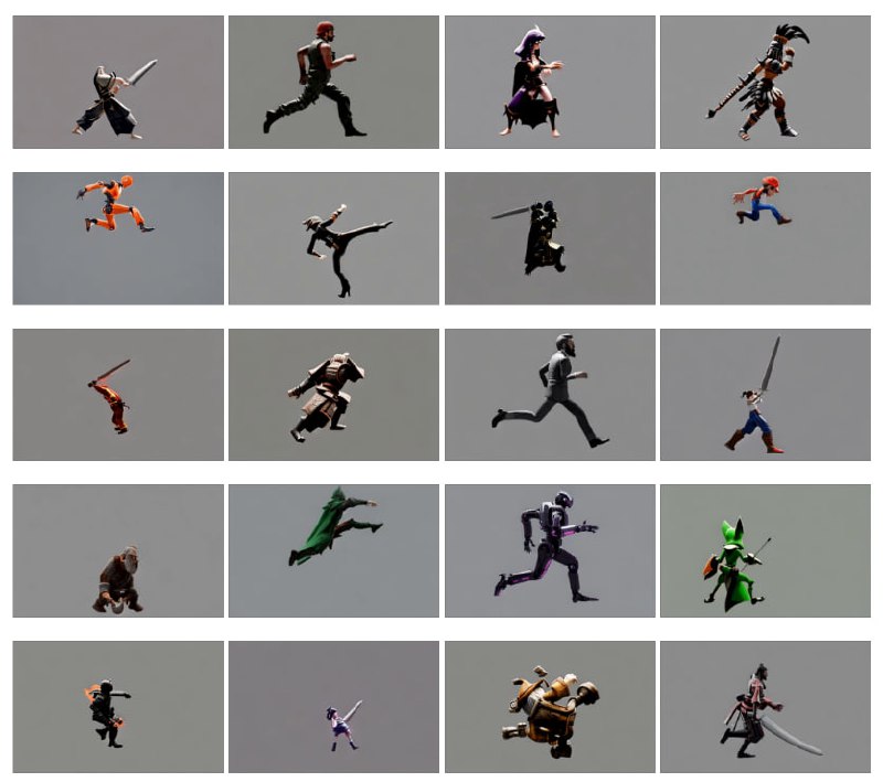 2D游戏动画生成模型：利用文本到视频和图像到视频的模型生成2D游戏动画，开源模型、训练数据、训练代码和数据生成代码2D游戏动画生成模型：利用文本到视频和图像到视频的模型生成2D游戏动画，开源模型、训练数据、训练代码和数据生成代码