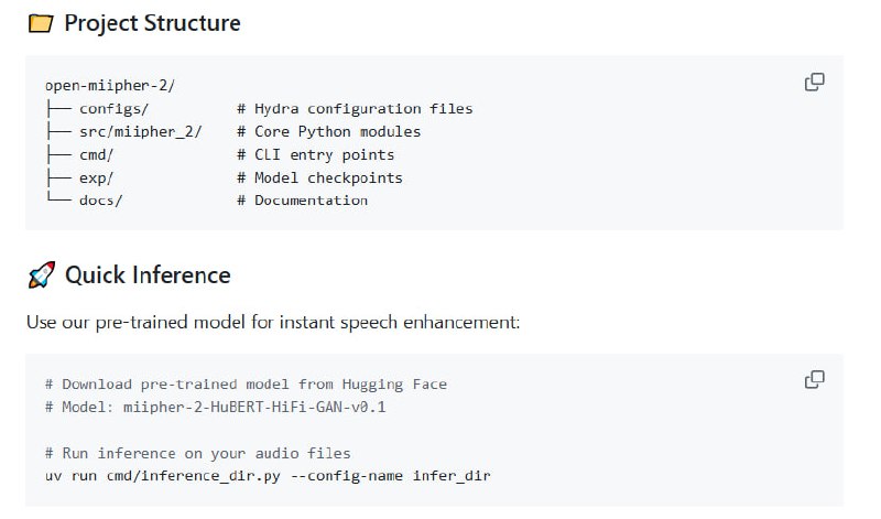 Miipher-2：基于HuBERT与Parallel Adapter的高质量语音增强开源实现，兼具轻量与高效，适用于多语言场景