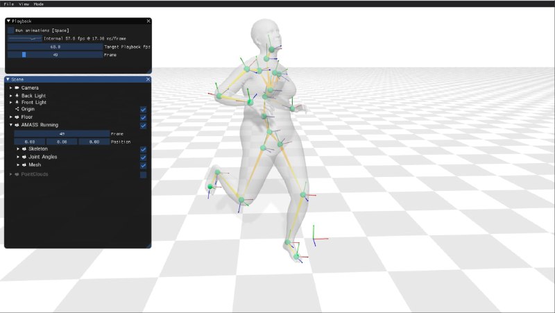 AITViewer：跨平台3D数据可视化交互工具包特征易于使用的 Python 界面