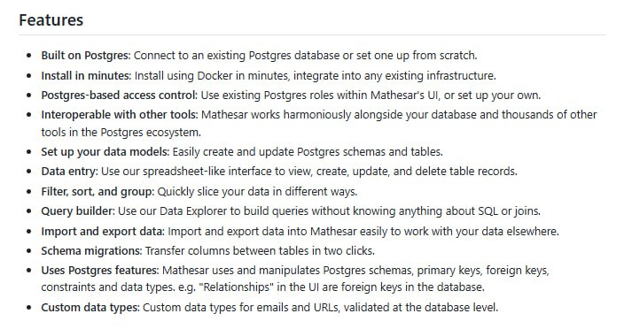 Mathesar：让所有技术水平的用户都能轻松操作Postgres数据库的直观电子表格界面