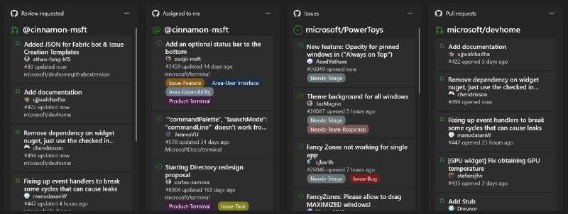 微软今天在 GitHub 开源了一款全新的开发工具：Dev Home，在 Windows 系统中，内置了可视化控制面板