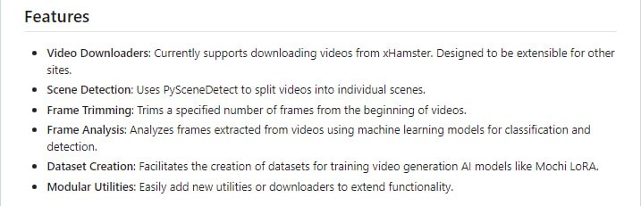 视频下载与处理工具包，支持从网站下载视频并进行场景检测、剪辑、帧分析等处理，助力AI模型训练数据集的创建TripleX by NSFW API | #工具视频下载与处理工具包，支持从网站下载视频并进行场景检测、剪辑、帧分析等处理，助力AI模型训练数据集的创建TripleX by NSFW API | #工具