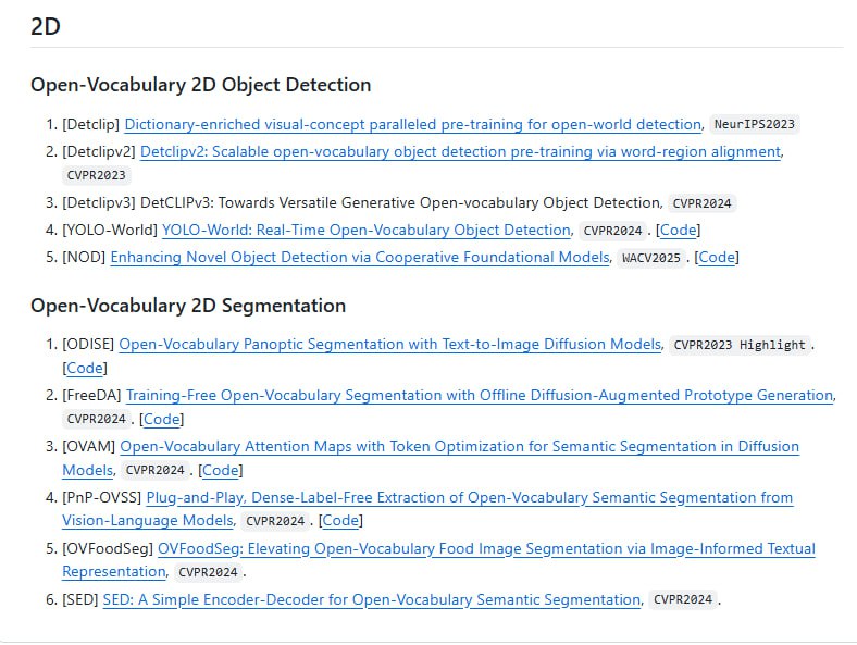 Awesome-Open-Vocabulary-Perception：一个超酷的开源项目，汇集了最新的开放词汇感知技术（涵盖2D和3D）的论文和代码