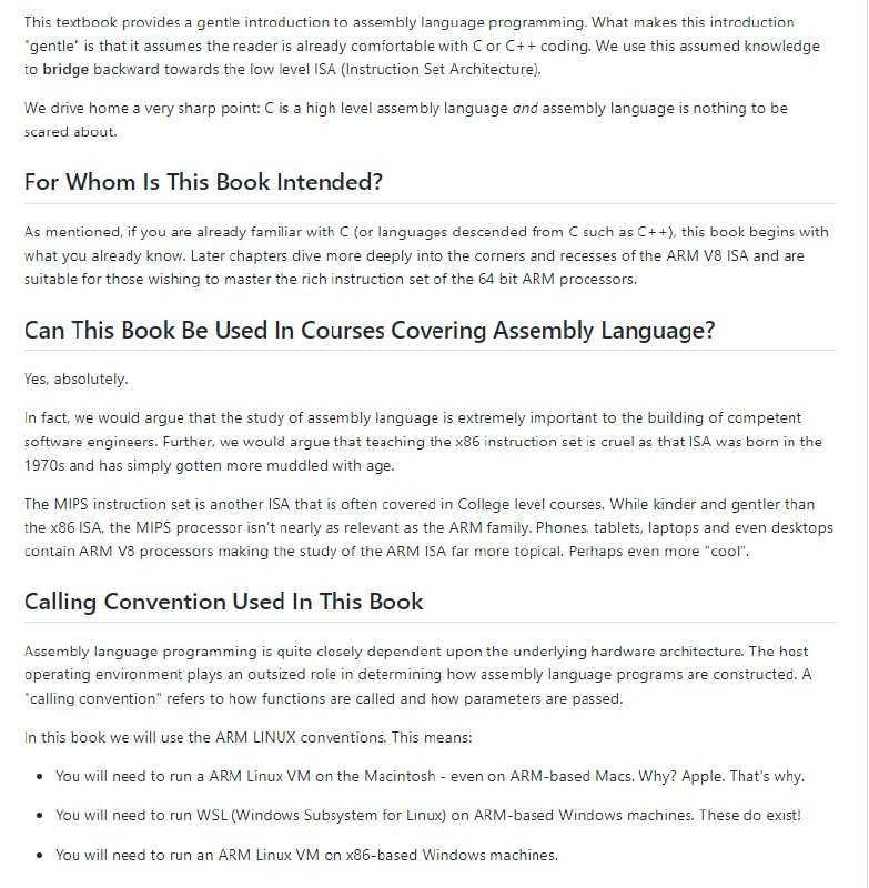 汇编语言通俗入门 | Github这本书是在你已经熟悉了C或C++的基础上向后过渡到低级ISA （指令集架构）汇编语言通俗入门 | Github这本书是在你已经熟悉了C或C++的基础上向后过渡到低级ISA （指令集架构）