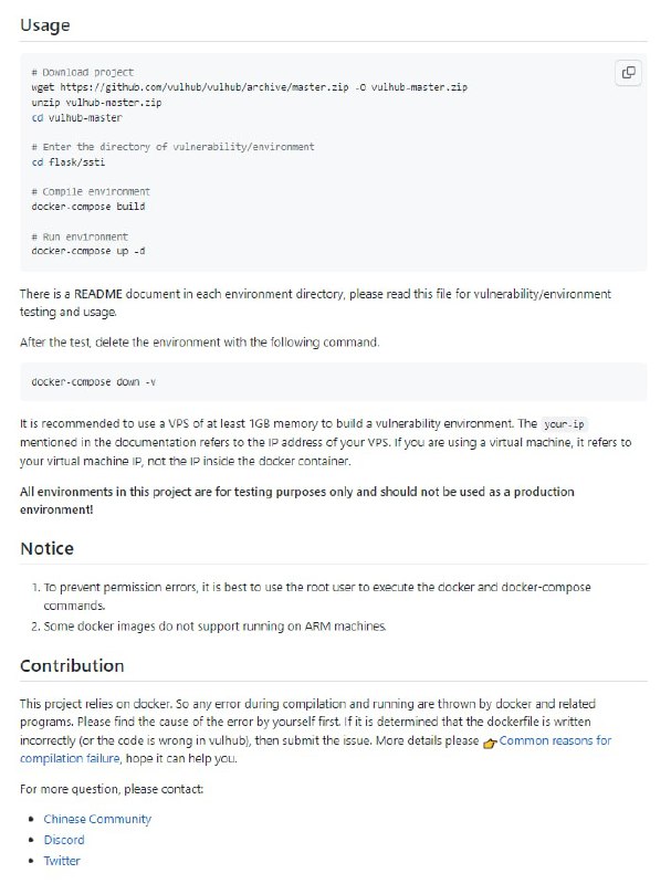 一个面向大众的开源漏洞靶场，无需docker知识，简单执行一条命令即可编译、运行一个完整的漏洞靶场镜像