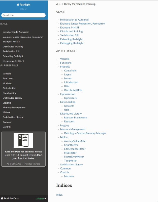 flashlight：快速、灵活的 #C++ #机器学习 库，由Facebook AI研究语音团队及Torch和Deep Speech的创作者用C++编写