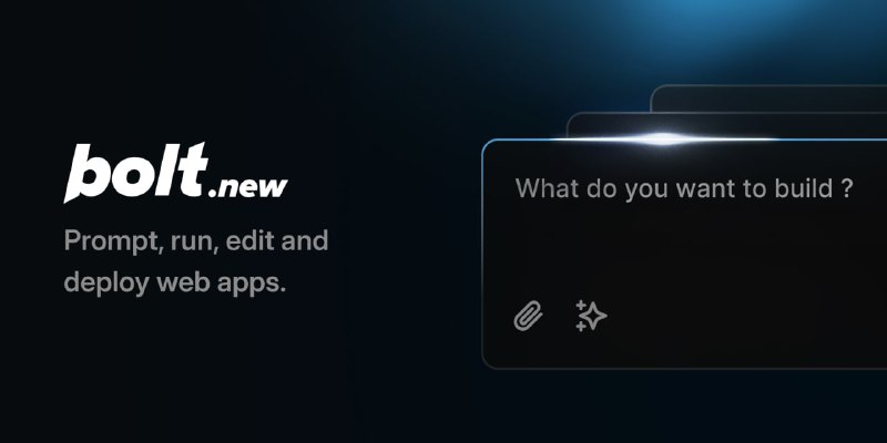 一个由AI支持的Web开发工具，允许用户在浏览器中提示、运行、编辑和部署全栈应用程序，且无需本地设置