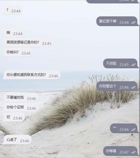 这人真的是刷新我的认知，抄我频道（看发布时间和标签等判定），私聊解决被删记录，倒打一耙