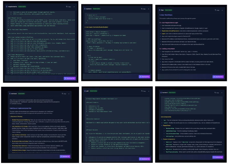 CreateMVP：秒级生成全栈项目原型与实施方案的开源AI平台  • 集成多模型AI（OpenAI、Anthropic、Google Gemini等），支持多厂商API密钥管理与本地SQLite数据库存储，保障隐私安全