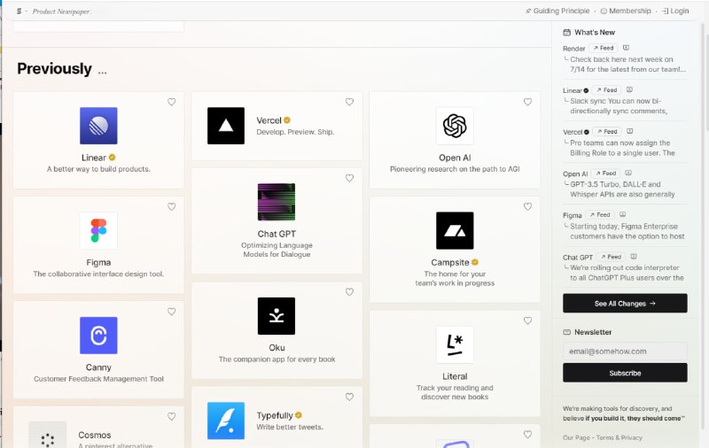 Product Newspaper：跟踪产品更新