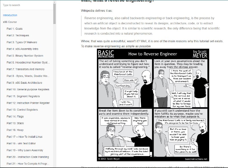 《适合所有人的逆向工程》 | #电子书这套全面的逆向工程教程涵盖 x86、x64 以及 32 位 ARM 和 64 位架构