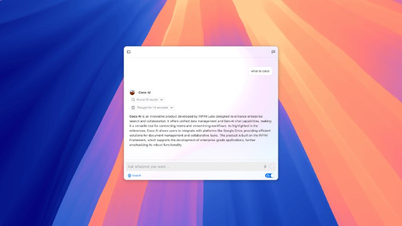 Coco AI App：一款集搜索、连接、协作于一体的个人AI助手应用
