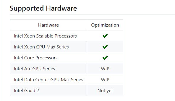 Neural Speed：旨在通过Intel Neural Compressor和llama.cpp支持的低bit量化和稀疏性的创新库，为Intel平台上的大型语言模型(LLMs)提供高效的推断能力，提供了以下实验性特性：模块化设计以支持新模型，高度优化的低精度核心，利用AMX、VNNI、AVX512F和AVX2指令集，支持CPU(仅限x86平台)和Intel GPU(正在开发中)，支持4-bit和8-bit量化