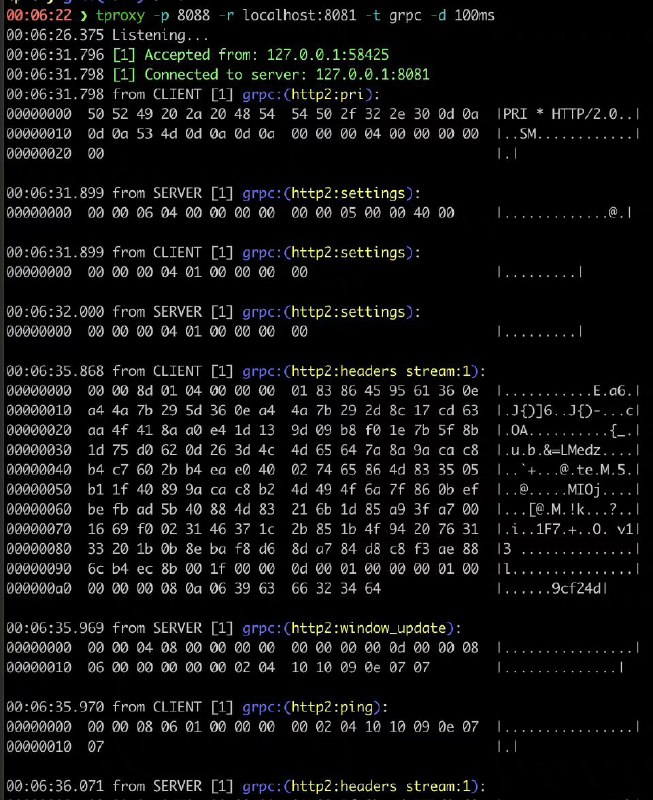 一款开源的TCP连接分析工具，可用于监控网络连接，分析请求内容tproxy | #工具