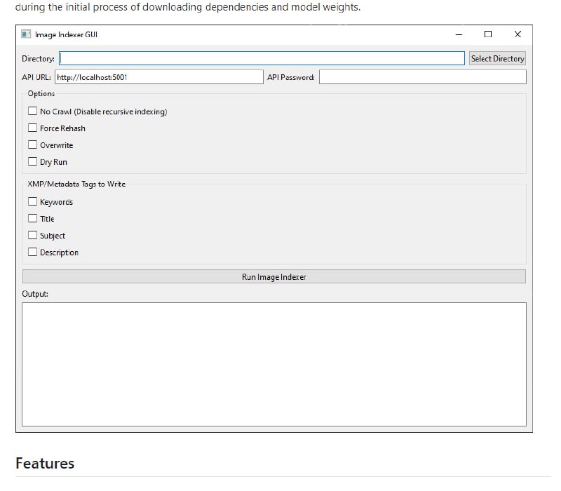 本地AI辅助的智能图像处理与索引工具，为图像集合生成全面元数据，不发送数据至外部服务器，仅在下载依赖和模型权重时进行网络交互LLMImageIndexer | #工具
