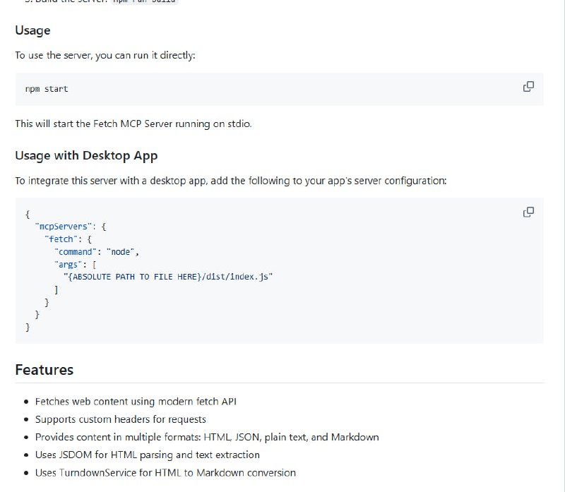 Fetch MCP Server：一个灵活的HTTP获取Model Context Protocol服务器，能轻松抓取网页内容并转换成多种格式