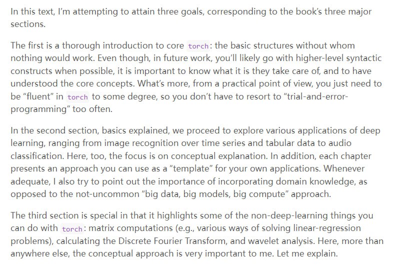 《Deep Learning and Scientific Computing with R torch》使用 R torch 进行深度学习和科学计算torch这是一本关于PyTorch 的 R 接口的书