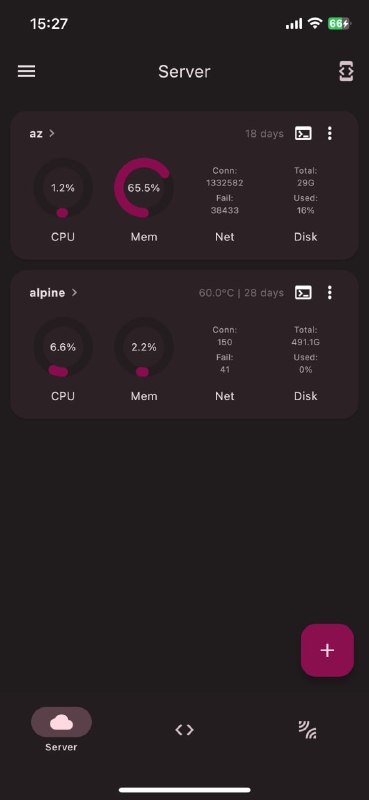 一个 Flutter 项目，它提供了显示Linux服务器状态的图表和管理服务器的工具