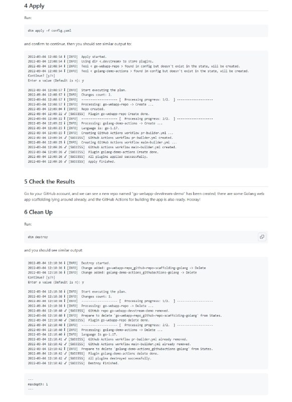 DevStream：一个开源 DevOps 工具链管理 #工具 ，将主流 DevOps 全生命周期的开源工具管理起来，提供了包括安装部署、最佳实践配置等功能DevStream：一个开源 DevOps 工具链管理 #工具 ，将主流 DevOps 全生命周期的开源工具管理起来，提供了包括安装部署、最佳实践配置等功能