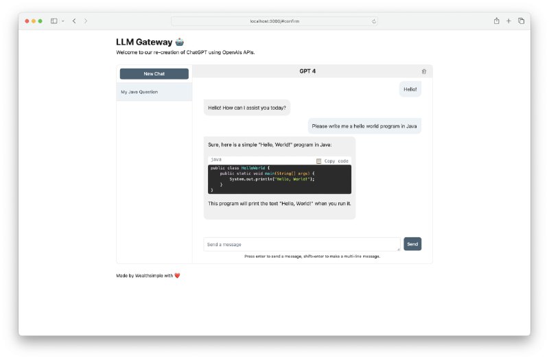 LLM Gateway：用于安全可靠地与 OpenAI 和其他 LLM(语言模型)提供商进行通信的网关