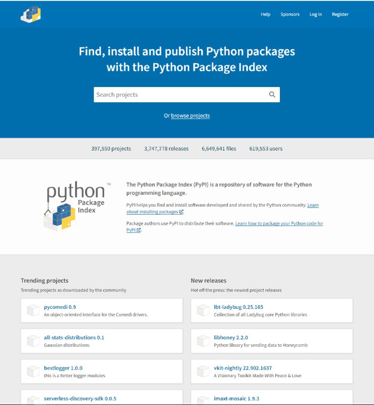 PyPI：读“派-辟-爱”，Python官方第三方包存储库/索引库PyPy：读“派-派”，一种Python编程语言实现，可用于替代CPythonpypi.org | pypy.org | #PythonPyPI：读“派-辟-爱”，Python官方第三方包存储库/索引库PyPy：读“派-派”，一种Python编程语言实现，可用于替代CPythonpypi.org | pypy.org | #Python