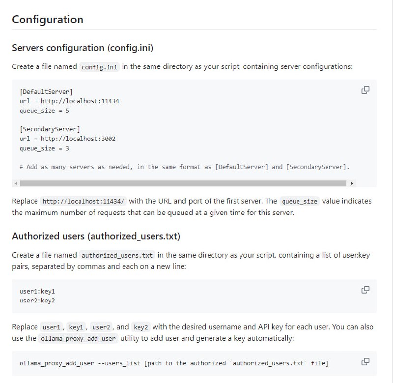 Ollama Proxy Server：为多个ollama实例设计的轻量反向代理服务器，支持负载均衡和速率限制，具备密钥安全功能