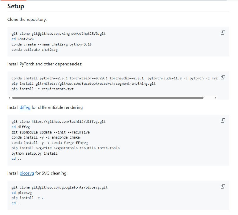 用文字生成SVG矢量图形 | Chat2SVG | #工具结合大语言模型和图像扩散模型，实现从文本到SVG的高效转换；多阶段生成流程，确保生成图形的高质量；支持SVG优化，提升图形细节和性能
