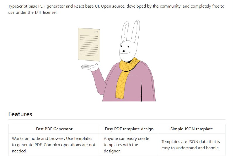 PDFme：基于TypeScript的PDF生成库，使用React构建，支持在浏览器和Node.js环境中工作
