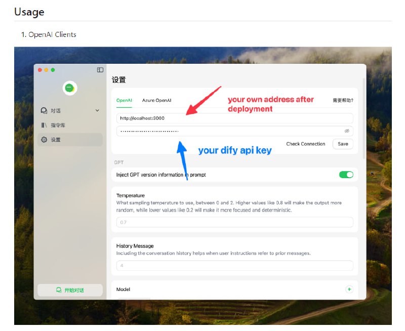 Dify转OpenAI接口：将Dify API转换为OpenAI API格式的工具，使您能够在喜欢的OpenAI客户端中访问Dify的LLM、知识库、工具和工作流D2O | #工具Dify转OpenAI接口：将Dify API转换为OpenAI API格式的工具，使您能够在喜欢的OpenAI客户端中访问Dify的LLM、知识库、工具和工作流D2O | #工具
