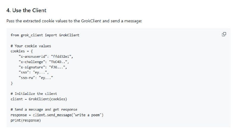 grok3-api：非官方的Grok 3 API客户端，让你轻松与Grok 3交互