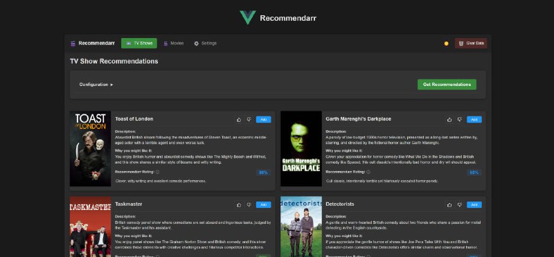 Recommendarr：基于Radarr和Sonarr库信息的AI驱动推荐系统