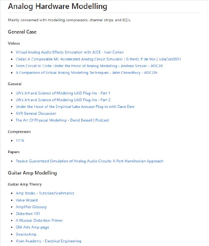 音频插件开发资源汇总Audio-Plugin-Development-Resources | #插件音频插件开发资源汇总Audio-Plugin-Development-Resources | #插件