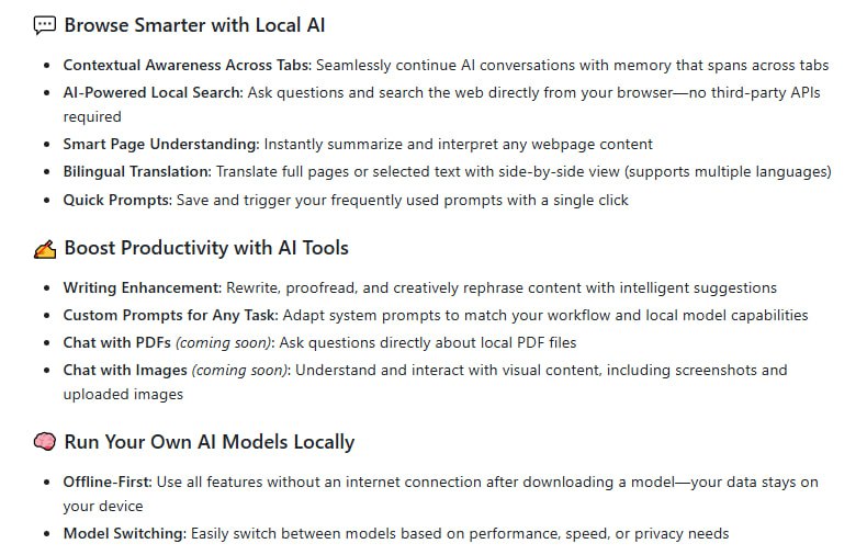 NativeMindExtension：你的专属隐私保护、本地运行的AI浏览器助手
