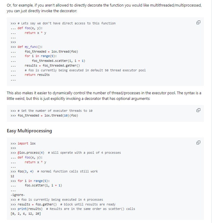 Lox：让线程和多进程变得简单