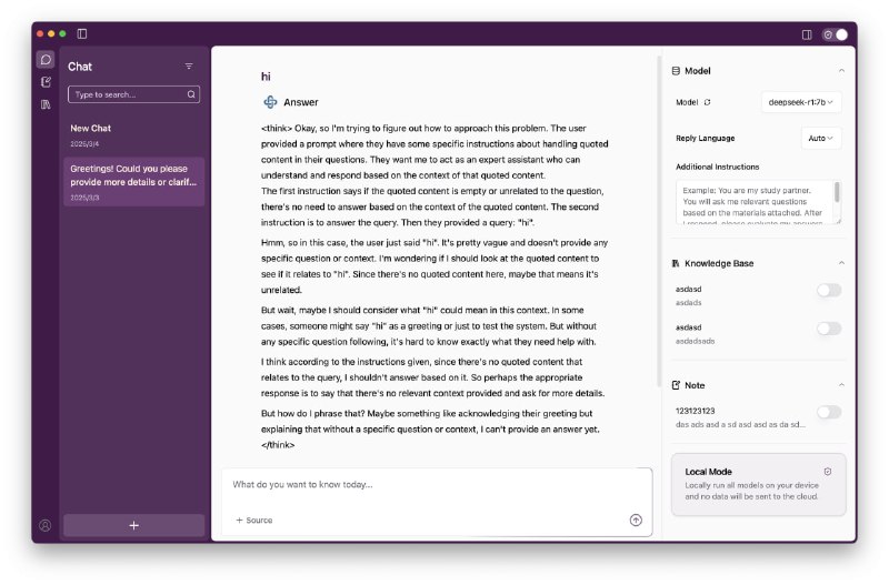 Klee-client：一款安全本地化的桌面AI客户端，内置RAG知识库与Markdown笔记支持，让你在本地就能享受高效、安全的AI服务