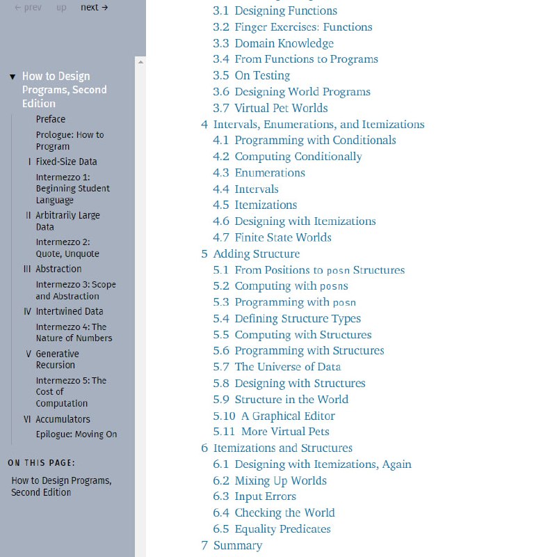 如何设计程序，第二版 | 传送门 | #电子书