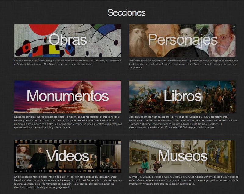 Artehistoria 世界历史网站，包括人物生平，世界所有博物馆、遗迹等等Artehistoria 世界历史网站，包括人物生平，世界所有博物馆、遗迹等等