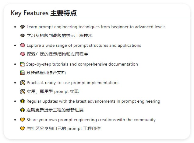 Prompt Engineering Techniques：AI交互技术大全，提供了从基础到高级的提示工程（Prompt Engineering）技术的全面教程和实现，旨在帮助用户掌握有效地与大型语言模型交流和应用的艺术Prompt Engineering Techniques：AI交互技术大全，提供了从基础到高级的提示工程（Prompt Engineering）技术的全面教程和实现，旨在帮助用户掌握有效地与大型语言模型交流和应用的艺术