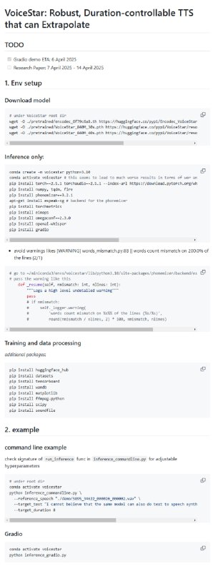 VoiceStar：一款强大的语音合成工具，能够实现可控时长的高质量语音生成