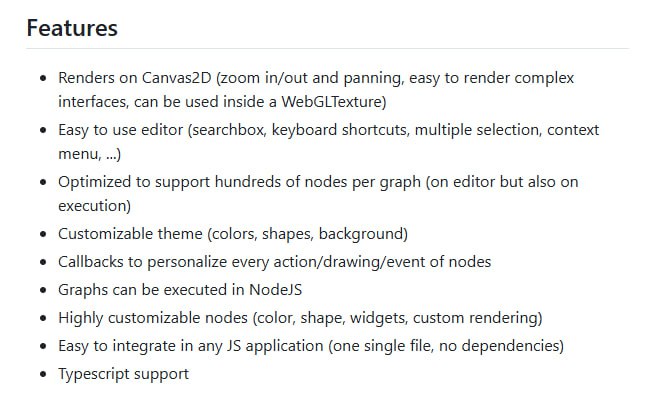 Litegraph.js：一个基于JavaScript的图节点引擎和编辑器，支持客户端和服务器端运行