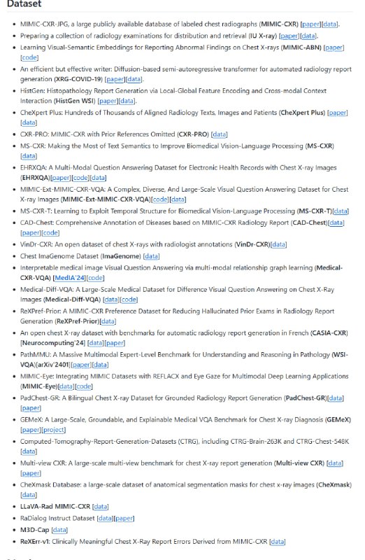 Awesome-Radiology-Report-Generation：一站式放射学报告生成资源宝库