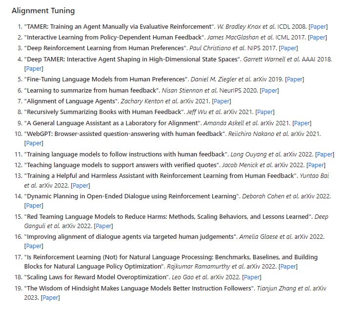 大型语言模型相关文献资源列表 | LLMSurvey大型语言模型相关文献资源列表 | LLMSurvey