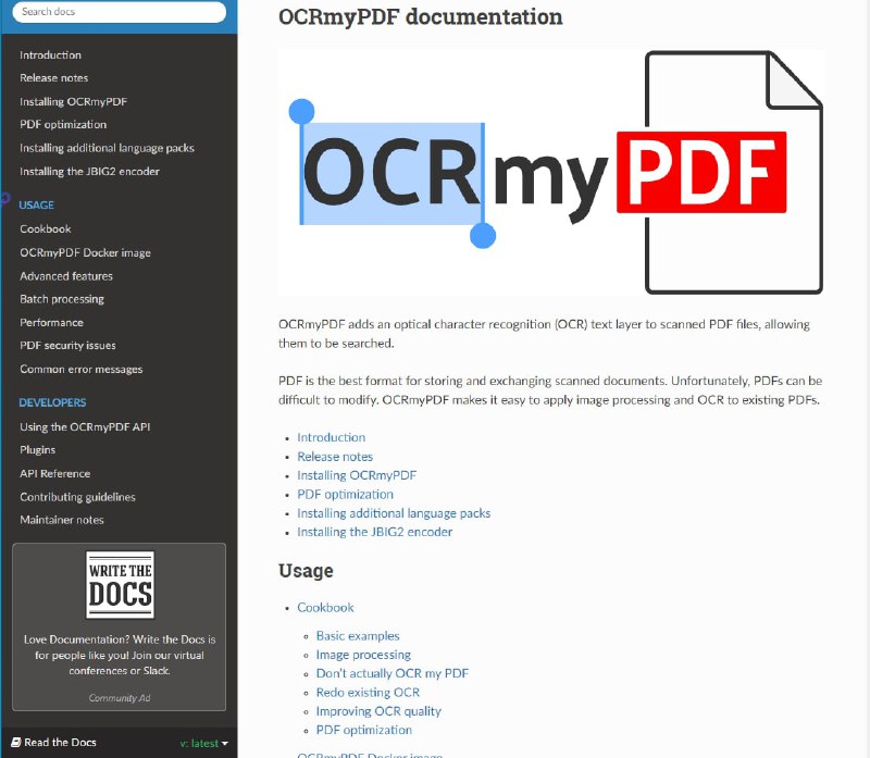 向扫描的PDF文件添加OCR文本图层 | OCRmyPDF